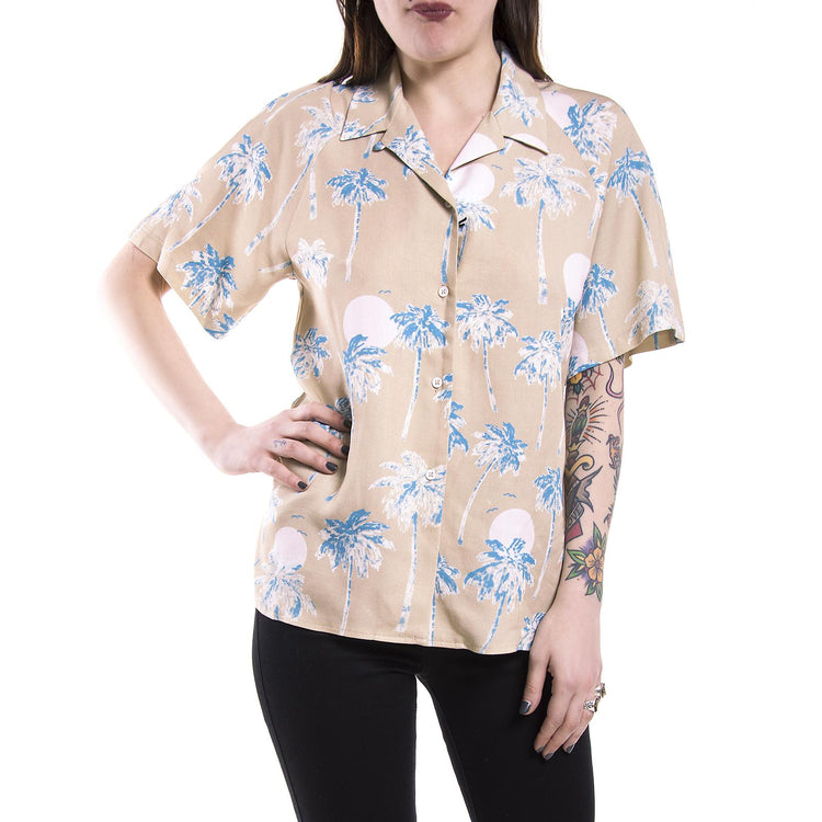 JILL HAWAII S/S BLOUSE WO S SAFARI H109746155  WESC 