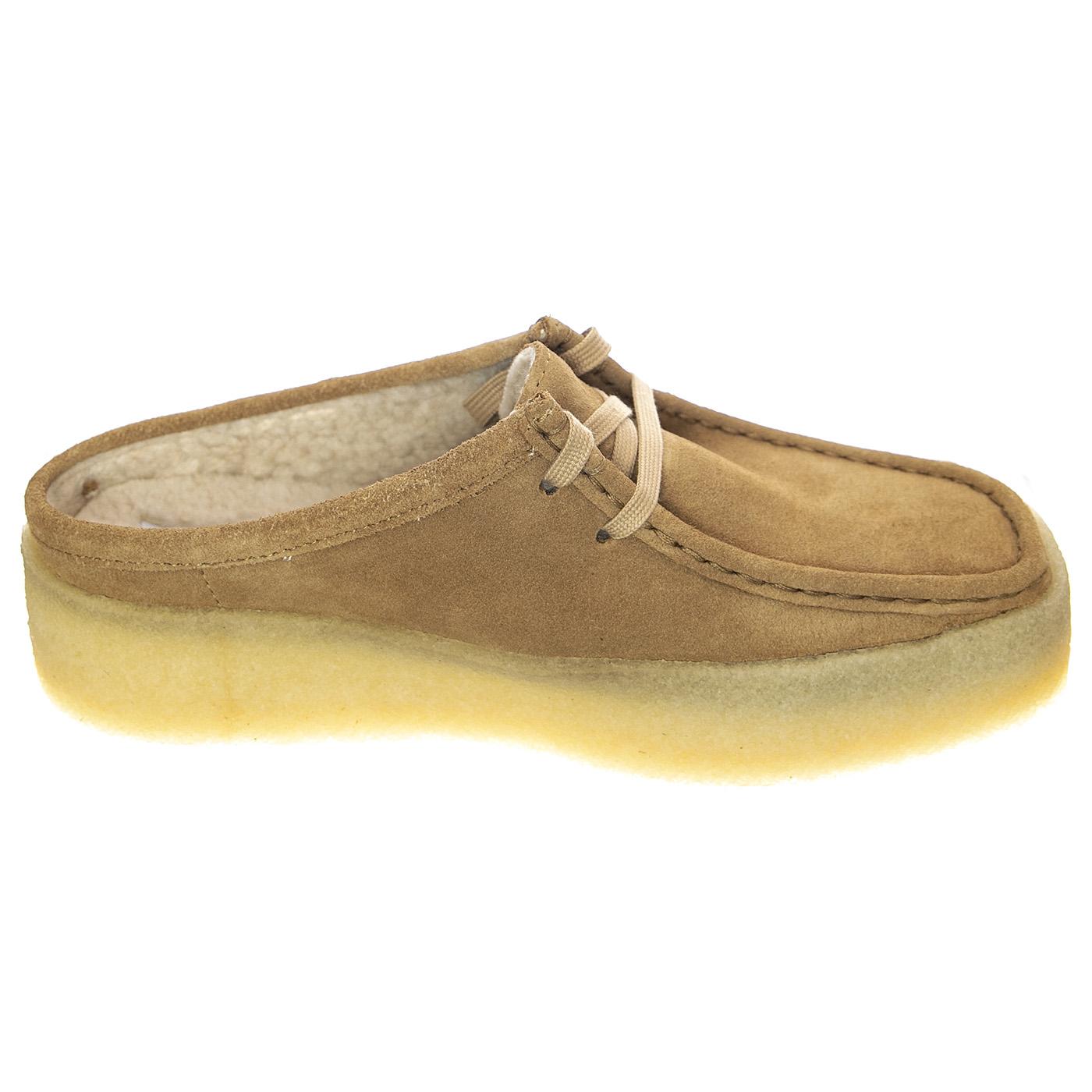 Wallabe Tan Warmlined - Scarpe Stringate Profilo Basso Donna Beige 168636-00001  CLARKS 