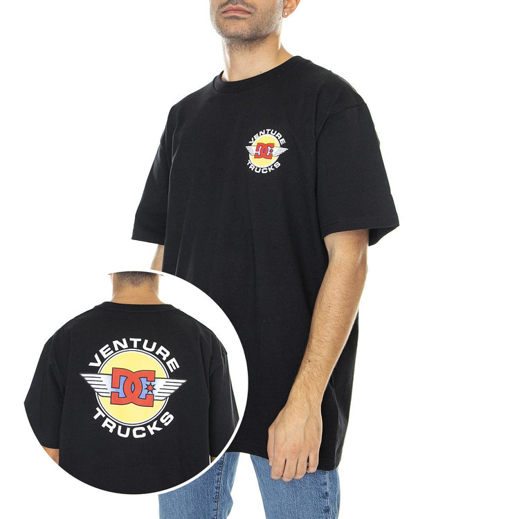 DC x Venturecousa HSS KVJ0 - Maglietta Girocollo Uomo Nera ADYZT05123-KVJ0  DC 