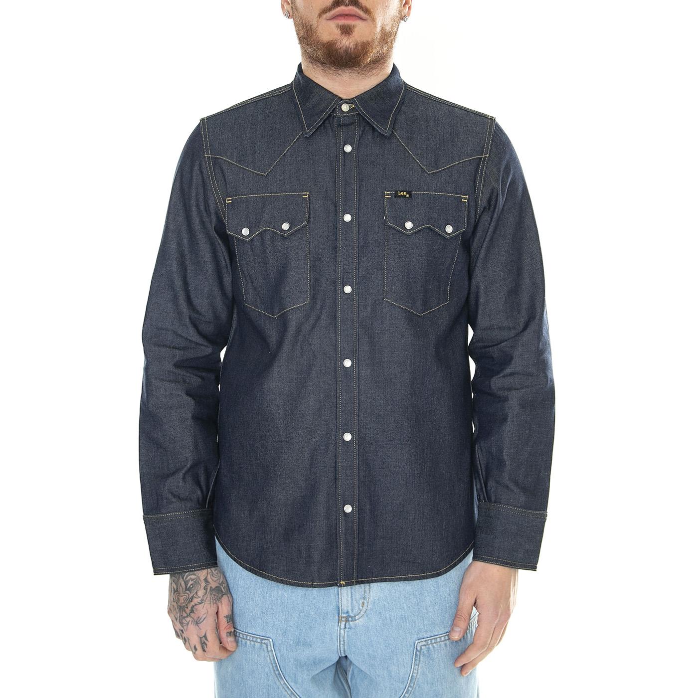 101 50S Western Shirt Dry-L93CJS41 - Camicia Denim Jeans Uomo Blu 112331400  LEE 