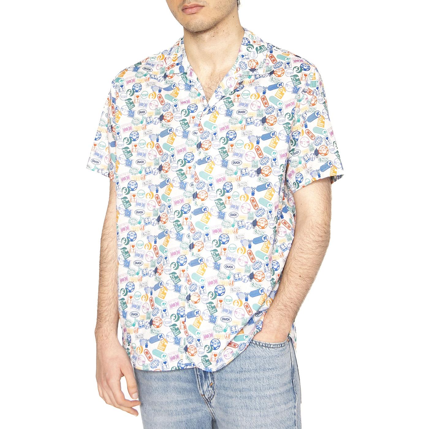 E.T. Since 1982 Aloha Shirt - Camicia Maniche Corte Uomo Multicolore 1887-ALOHA  BRAVA FABRICS 