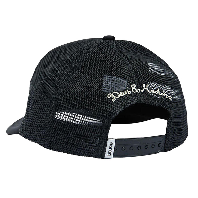 Kamli Trucker Black - Cappellino con Visiera Nero DMF247623  DEUS EX MACHINA 