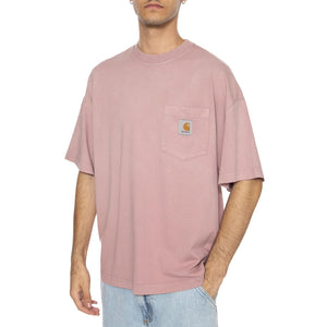 S/S Hudson Pocket T-Shirt Daphne - Maglietta Girocollo Uomo Rosa I035140.1XF5F  CARHARTT WIP 