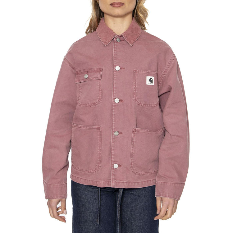 W' OG Michigan Coat Dusky Pink / Dusky Pink - Giacca Donna Viola I034843.2R74O  CARHARTT WIP 