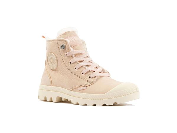 Pampa Hi Zip Wl Warm Sand - Scarpe Stringate Profilo Alto Donna Beige PAS95982-271-M  PALLADIUM 