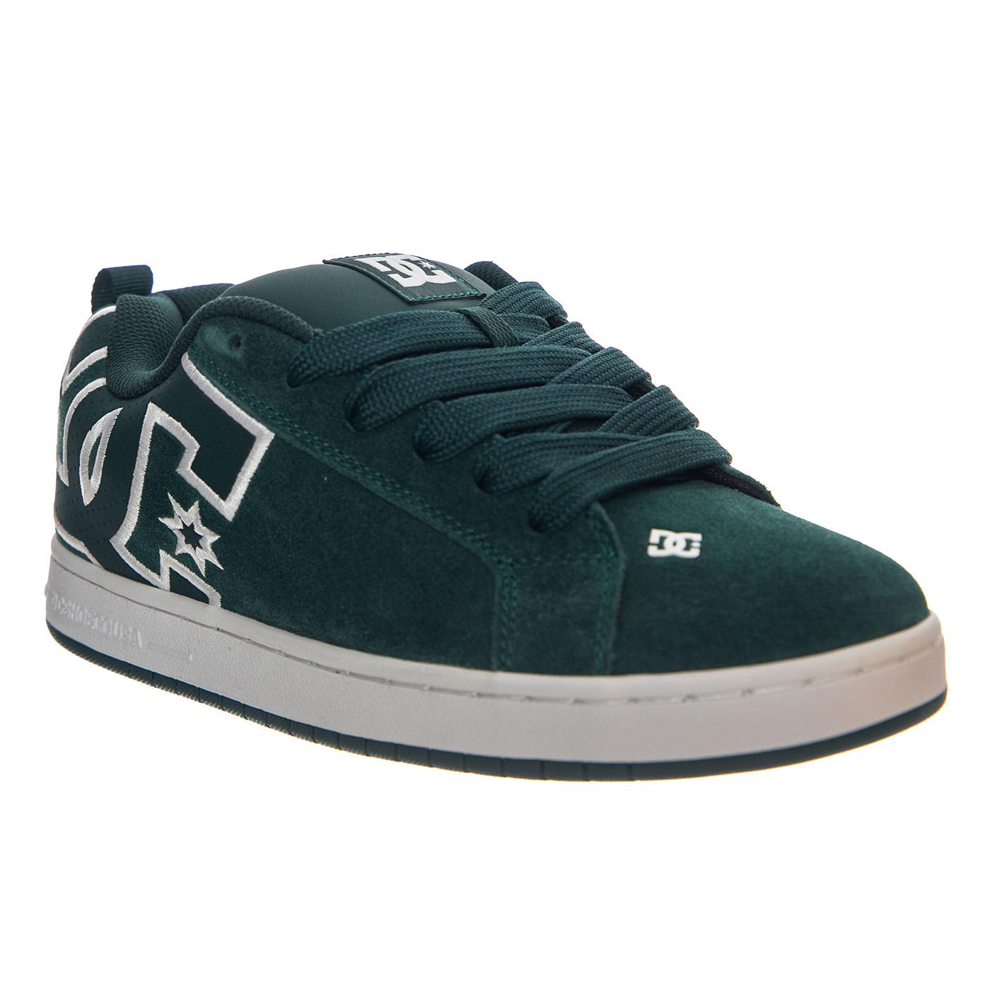 DC Shoes Court Graffik SE Dark Green / White - Scarpe Stringate Uomo Verdi EDYS100014 301 DC 