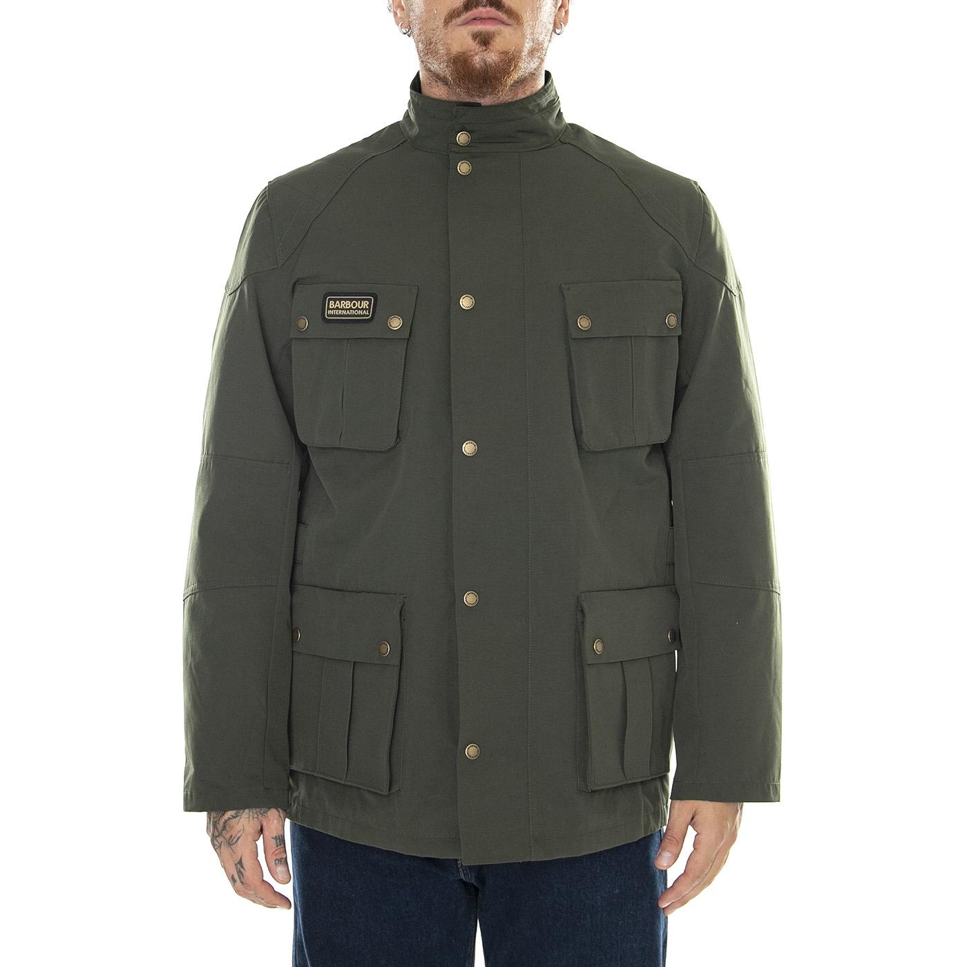 M' Lockseam Showerproof Sage Jacket - Giacca Invernale Uomo Verde MSP0082-SG51-FW23  BARBOUR INTERNATIONAL 