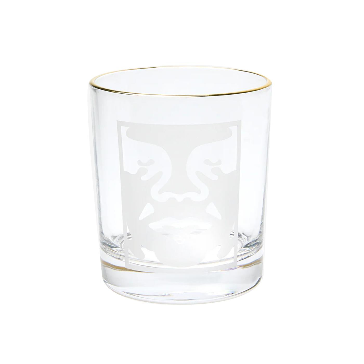 Bold Logo Drinking Glass Clear OBEY Logo - Bicchiere in Vetro con Logo OBEY 100040001 CLR OBEY 