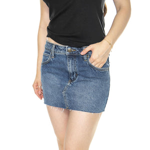 Mini Skirt Facets of Blue - Gonna Denim Jeans Blu 112349008  LEE 