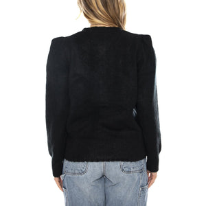 Knitted Cardigan Black -- Cardigan Donna Nero 53W/10711 Black WILD PONY 