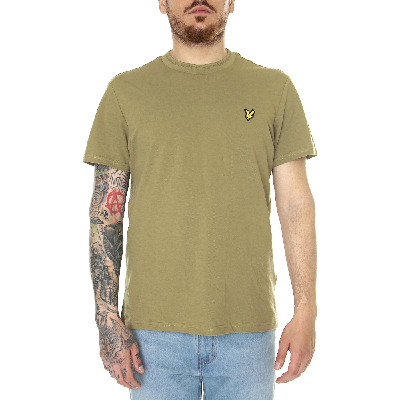 Crest Tipped T-Shirt Seaweed - Maglietta Girocollo Uomo Verde TS1805V-W824  LYLE & SCOTT 