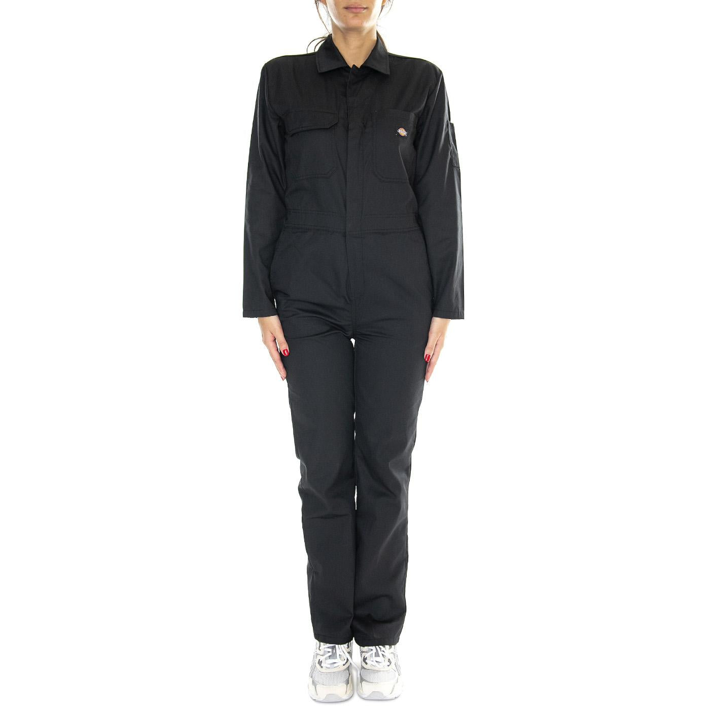 Haughton LS W Black - Pantaloni Donna Neri DK0A4XHGBLK1  DICKIES 