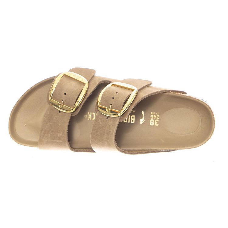 Arizona Big Buckle Oiled Leather Narrow Fit Tobacco Brown - Sandali Donna Marroni 1030395 TBN BIRKENSTOCK 