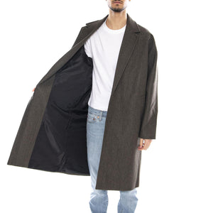 Worf Life Oversize Coat OTW -- Cappotto Uomo Bungee Cord Melange Velluto 22031195-4787204 . ONLY & SONS 