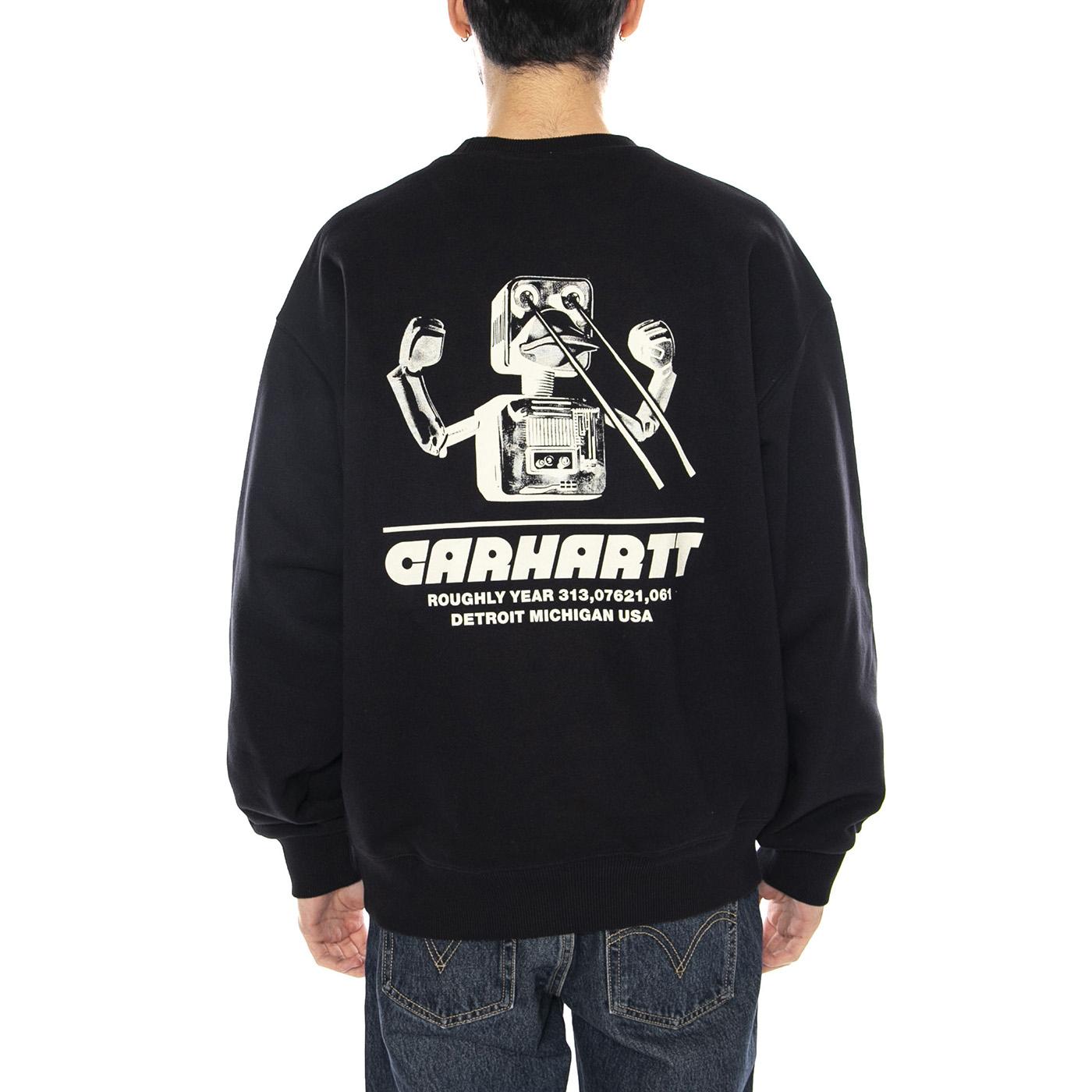 Wiptopia Sweat -- Felpa Uomo Nera I035644.89XX . CARHARTT WIP 