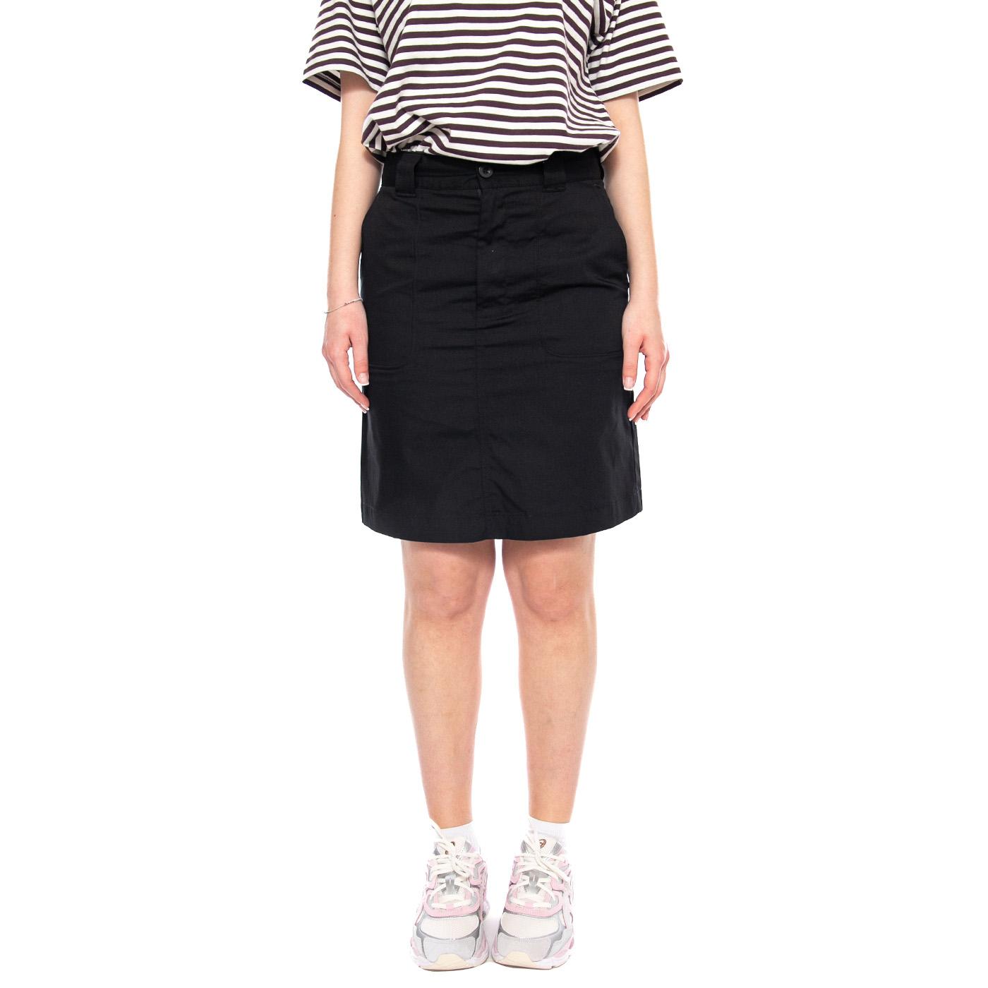W' Postal Skirt Black - Gonna Donna Nera I036149 89XX CARHARTT WIP 