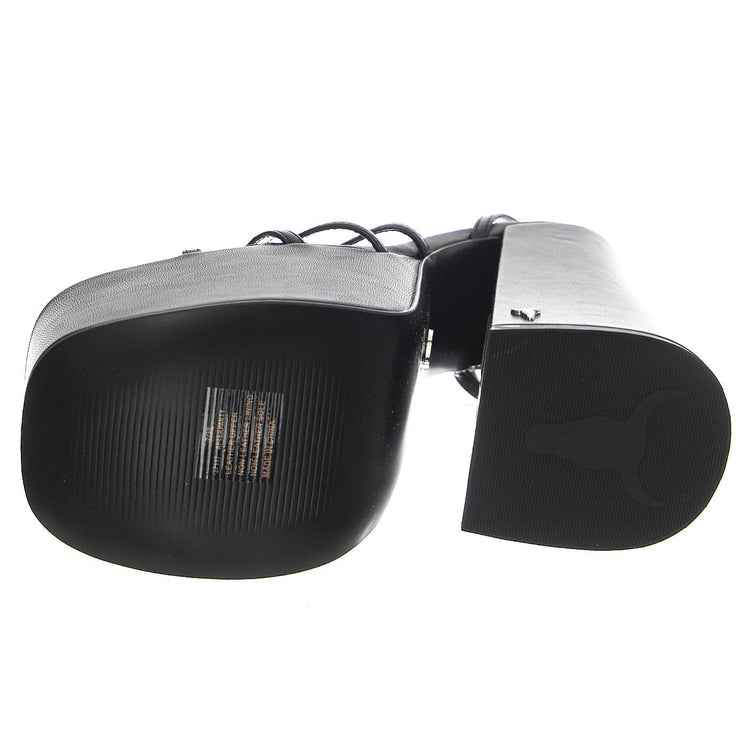 Afterparty Black Leather - Sandali Donna Neri WSSAFTERPARTY-BLA  WINDSOR SMITH 