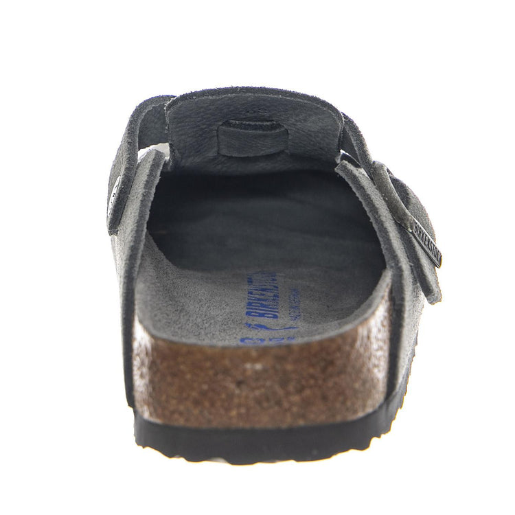 Boston SFB Basalt Gray, Suede Leather - Sandali Uomo Grigi 1030874 . BIRKENSTOCK 