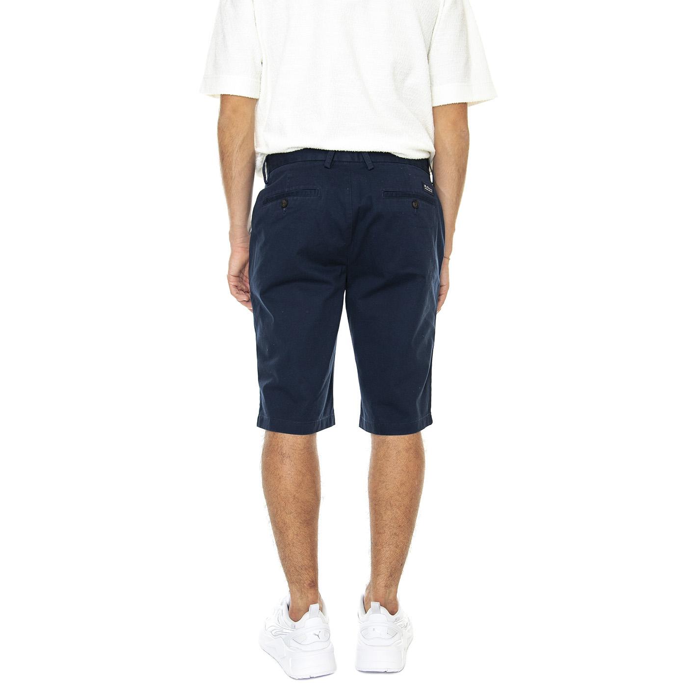 Signature Chino Short Dark Navy - Bermuda Uomo Blu Navy 65091-025  BEN SHERMAN 