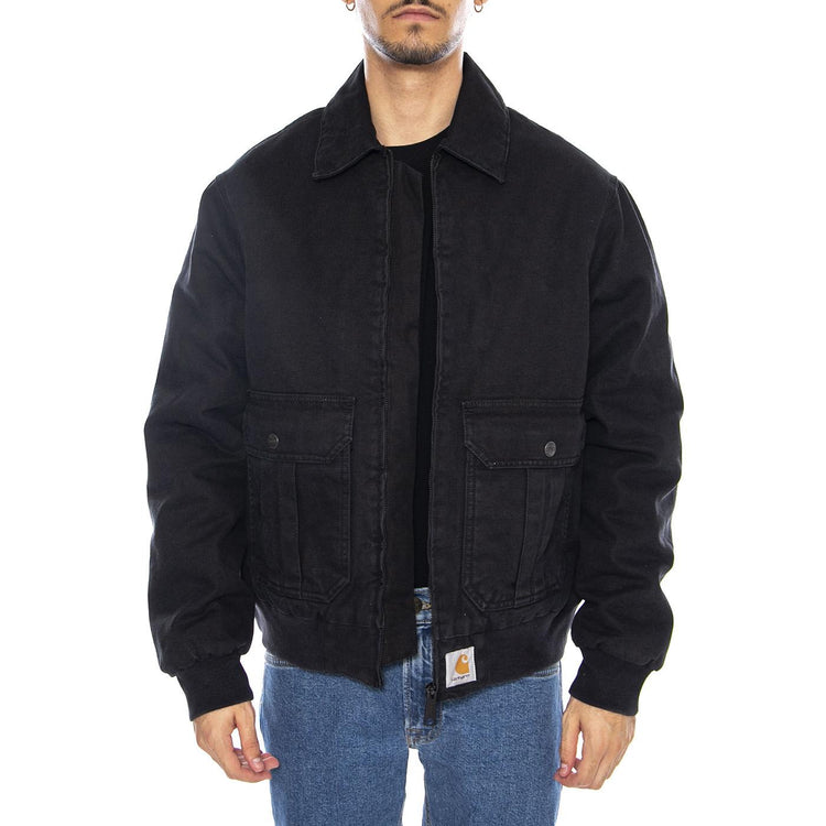 Stanton Jacket Black - Giacca Uomo Nera I035617.8906  CARHARTT WIP 