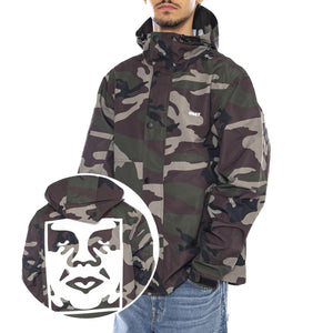 Order Jacket Field Camo - Giacca con Cappuccio Uomo Camo 121800519 FCA OBEY 