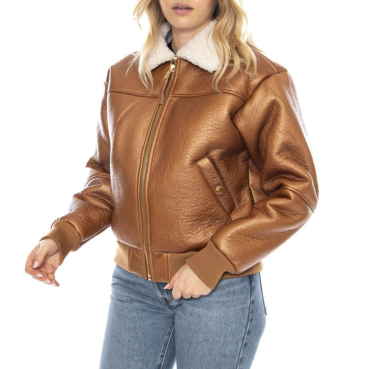 B-15 MOD -- Giacca Donna Cammello F258007 370 ALPHA INDUSTRIES 