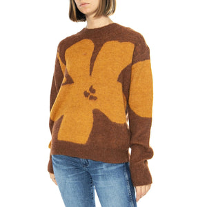 Jersey Jacquard Celosia Marron - Maglione Donna Multicolore 43W/10621  WILD PONY 