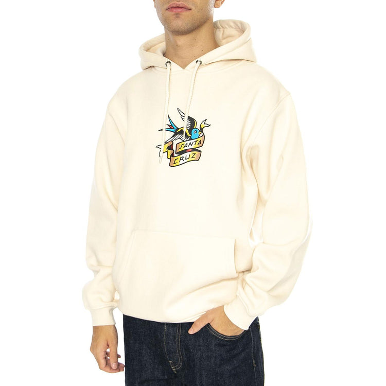 Sommer Sparrow Fronthood Chalk - Felpa Uomo Beige SCA-HDY-6307  SANTA CRUZ 