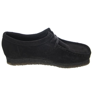 Wallabe Black Suede - Scarpe Stringate Profilo Basso Donna Nere 155522-00001  CLARKS 