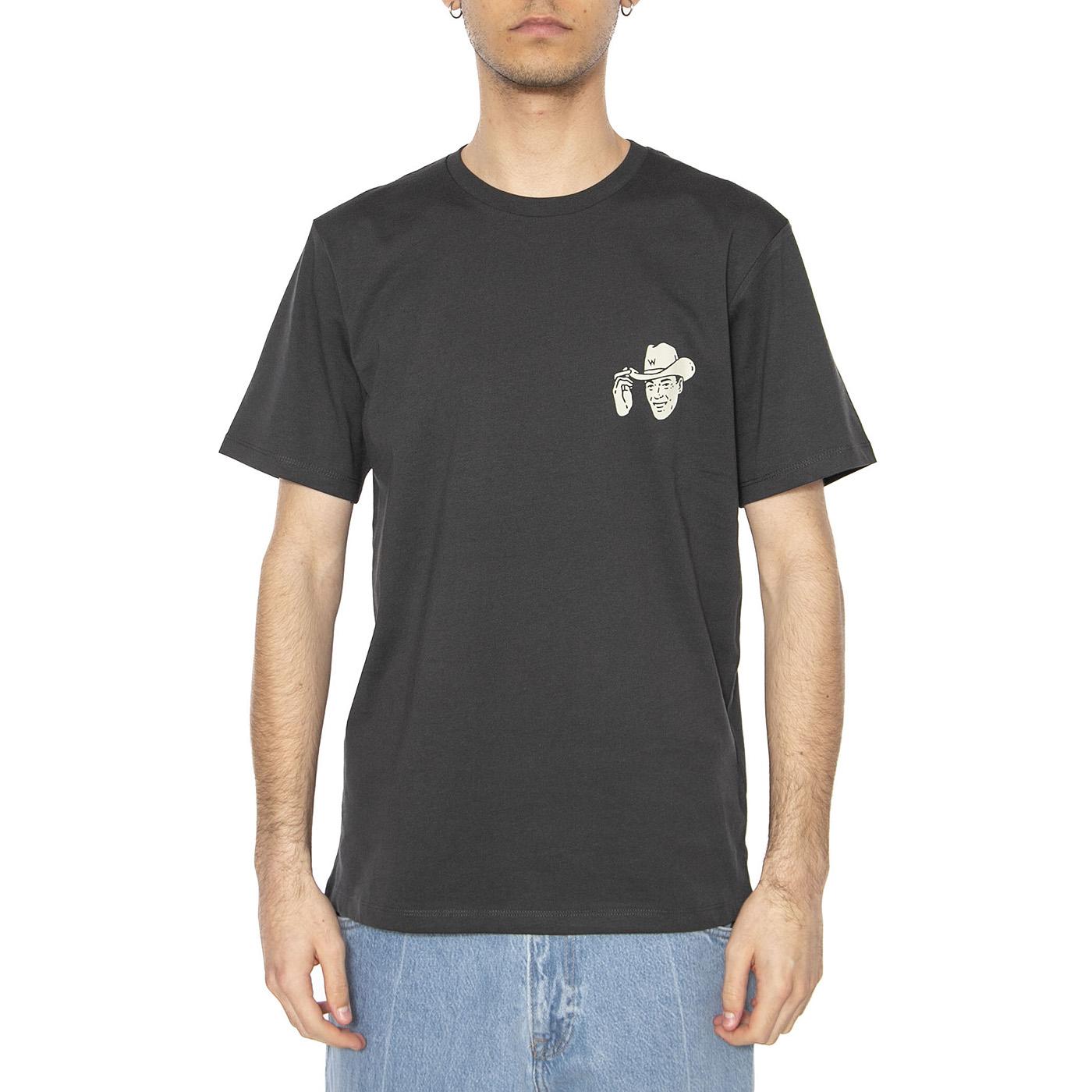 Small Graphic Tee Faded Black - Maglietta Girocollo Uomo Nera 112362810  WRANGLER 