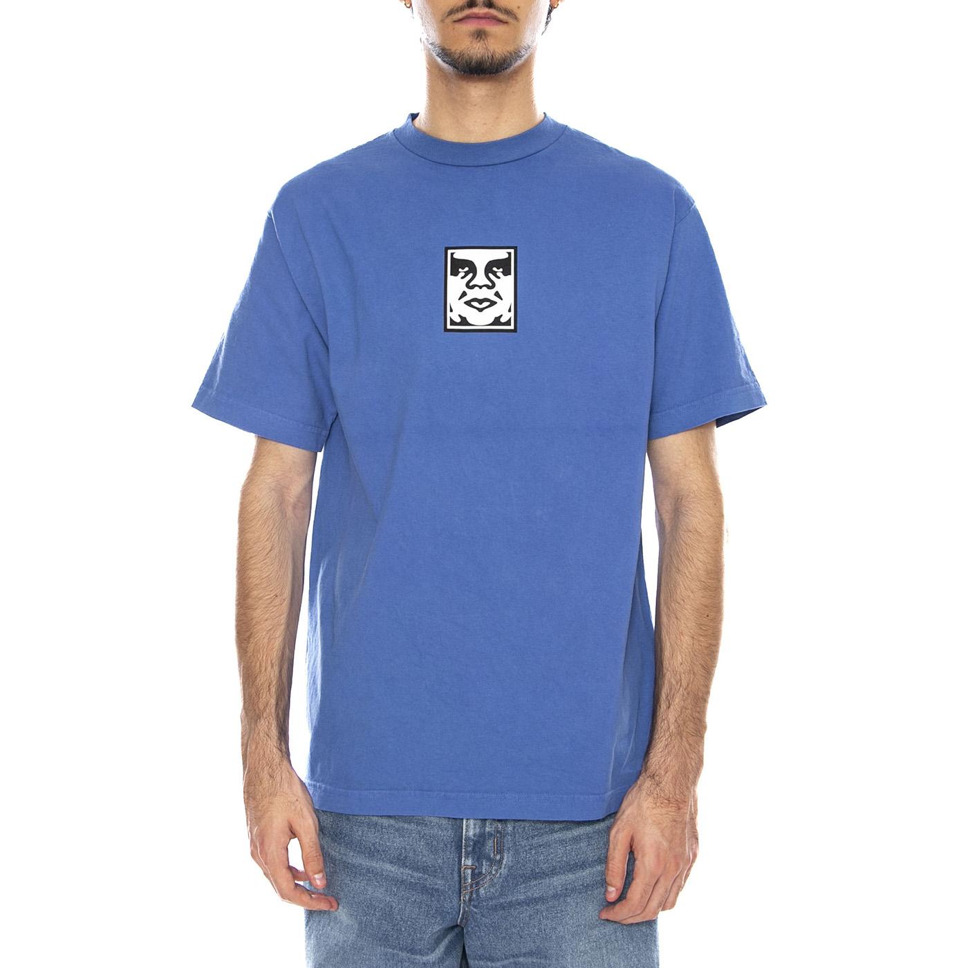 OBEY  Icon Face Tee Pigment Electric Indigo - Maglietta Girocollo Uomo Blu 167924152 EID OBEY 