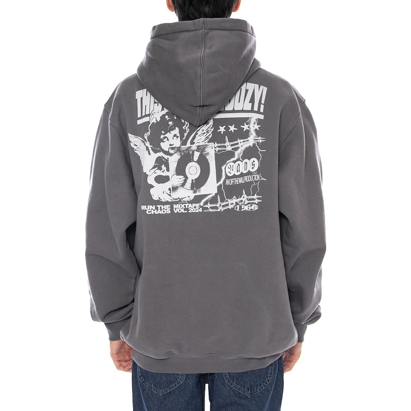 Earthbound Loose PO Fleece -- Felpa con Cappuccio Grigia VN000RD7 1O71 VANS 
