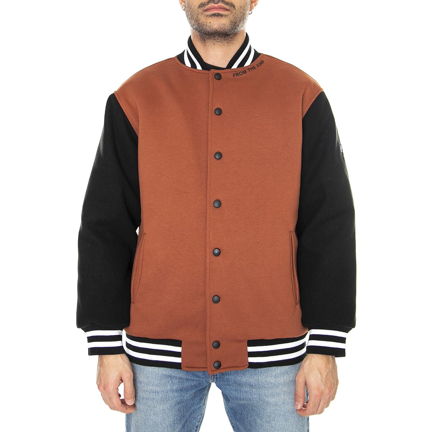 Bomber College Mahogany - Giacca Estiva Uomo Nera / Multi KAF22UBMJ104-132  KANGOL 