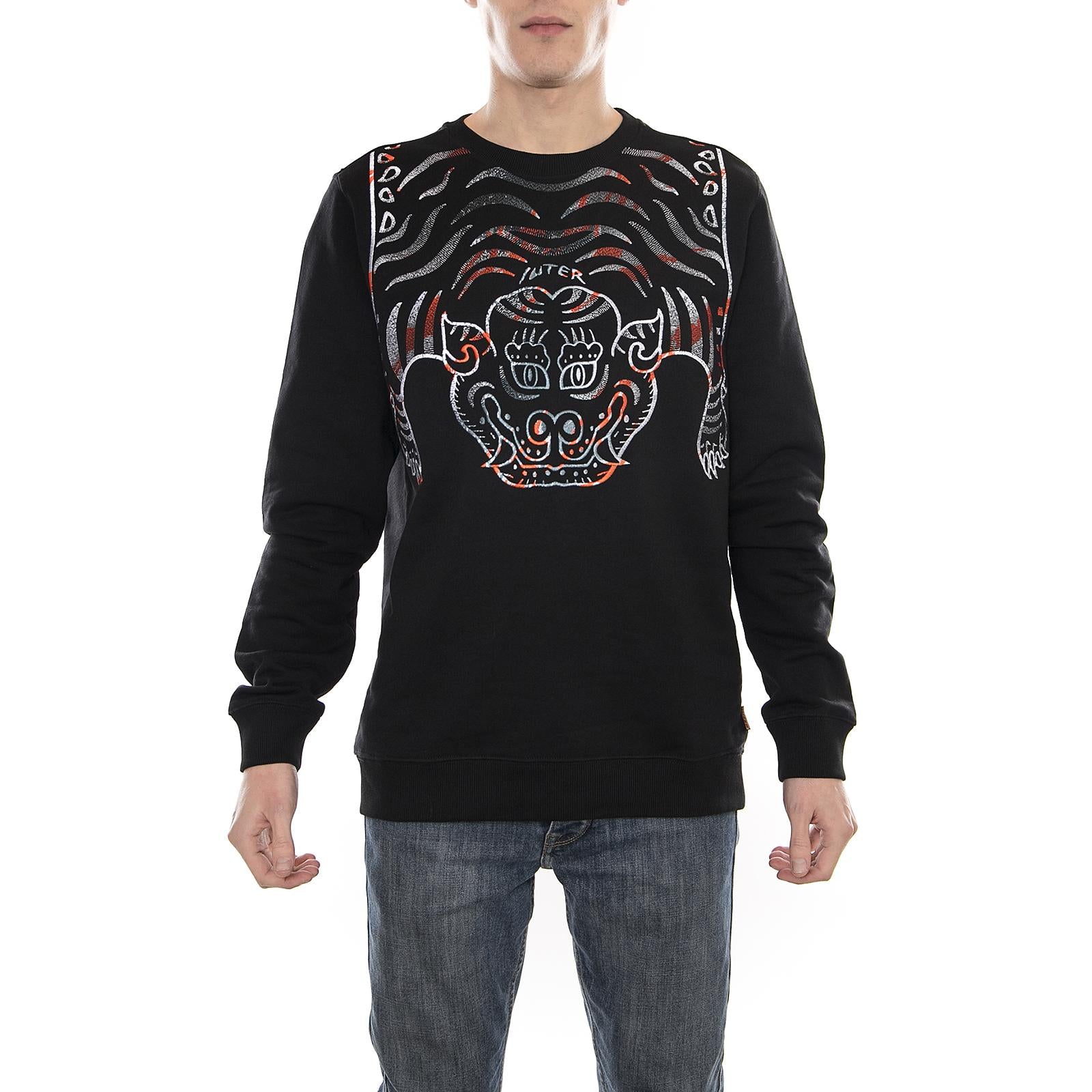 TIBETAN COURT CREW ORANGE BLACK 18SISC68-ORANGE  IUTER 