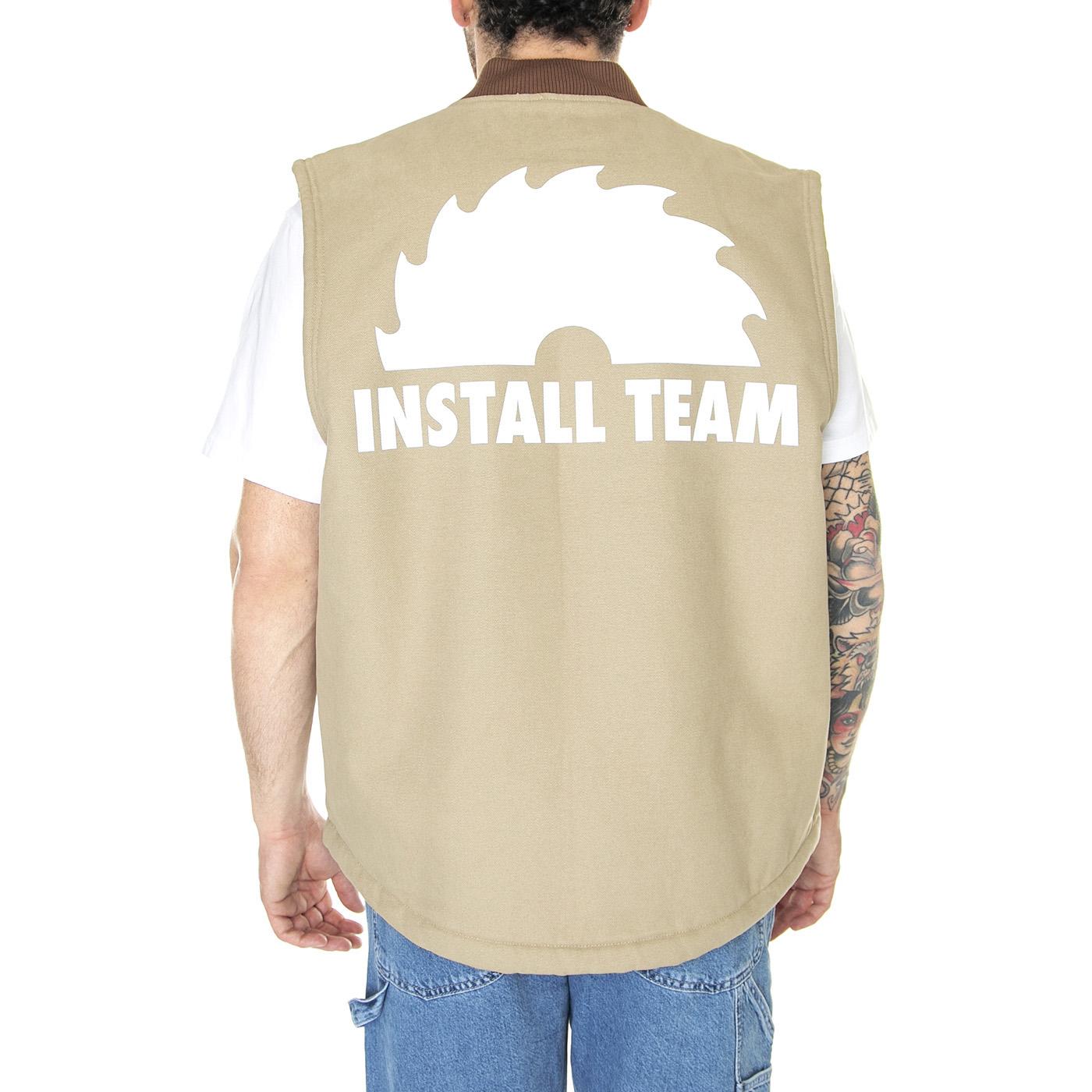 NYS Sherpa Lined Duck Vest Desert Sand - Giacca Smanicata Uomo Beige DK0A4Y4ADS01  DICKIES 