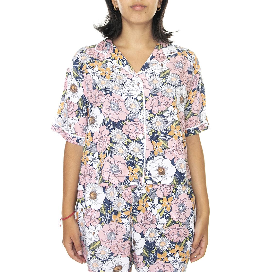 Retro Floral - Camicia Maniche Corte Donna Multicolore VN0A5LMDYRH1  VANS 