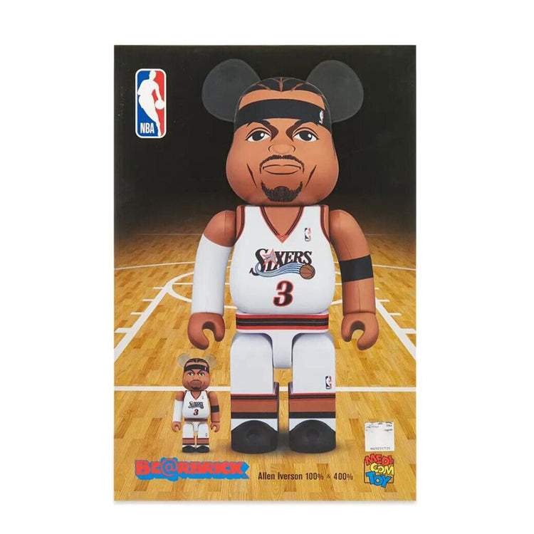 Be@rbrick Allen Iverson Philadelphia 76ers 100% and 400% - Toy Multicolore MDTALEN  MEDICOM TOY 