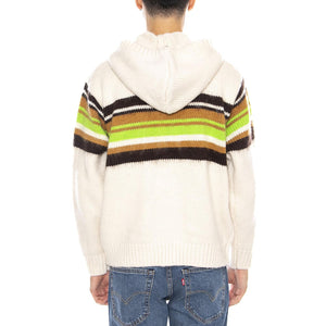 Myers Zip Up Hood Sweater Unbleached / Multi -- Felpa con Cappuccio Uomo Beige Naturale / Multicolore 151000093 UBL OBEY 