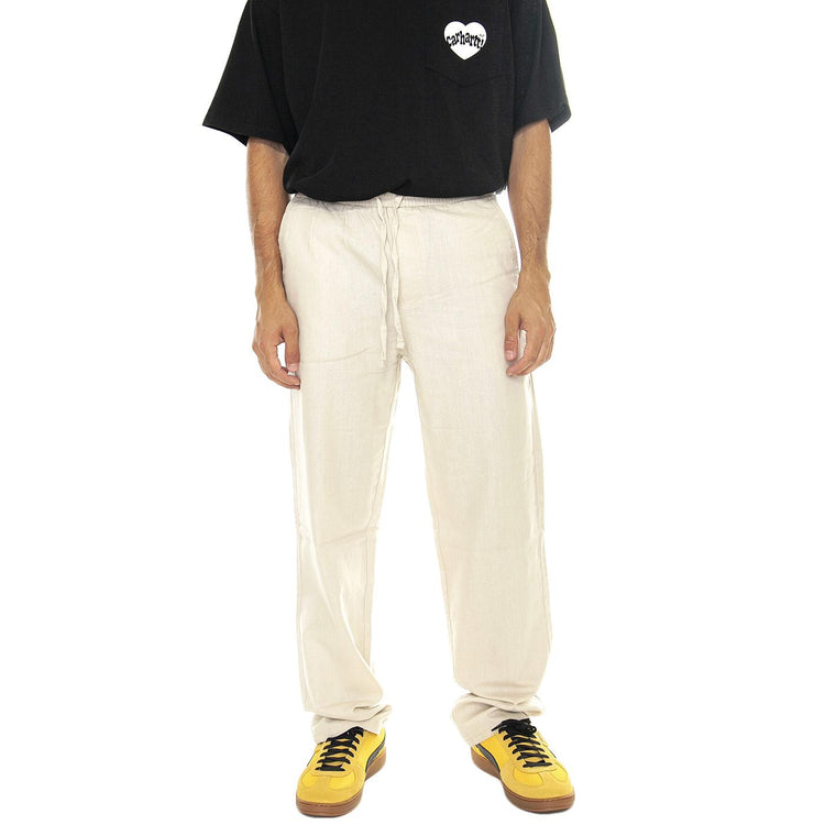 Sinus Loose 0007 Cot Lin Pant Noos Silver Lining - Pantaloni Uomo Beige 22028267-Silver Lining  ONLY & SONS 