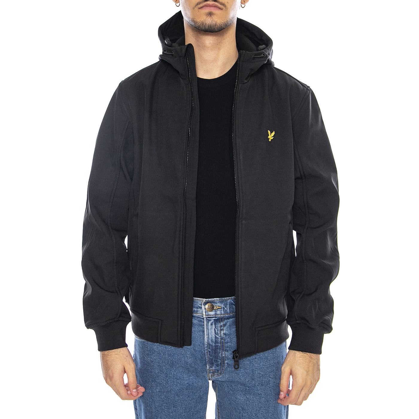 Fleece Back Softshell Jacket Jet Black - Giacca Uomo Nera JK2110V-Z865  LYLE & SCOTT 
