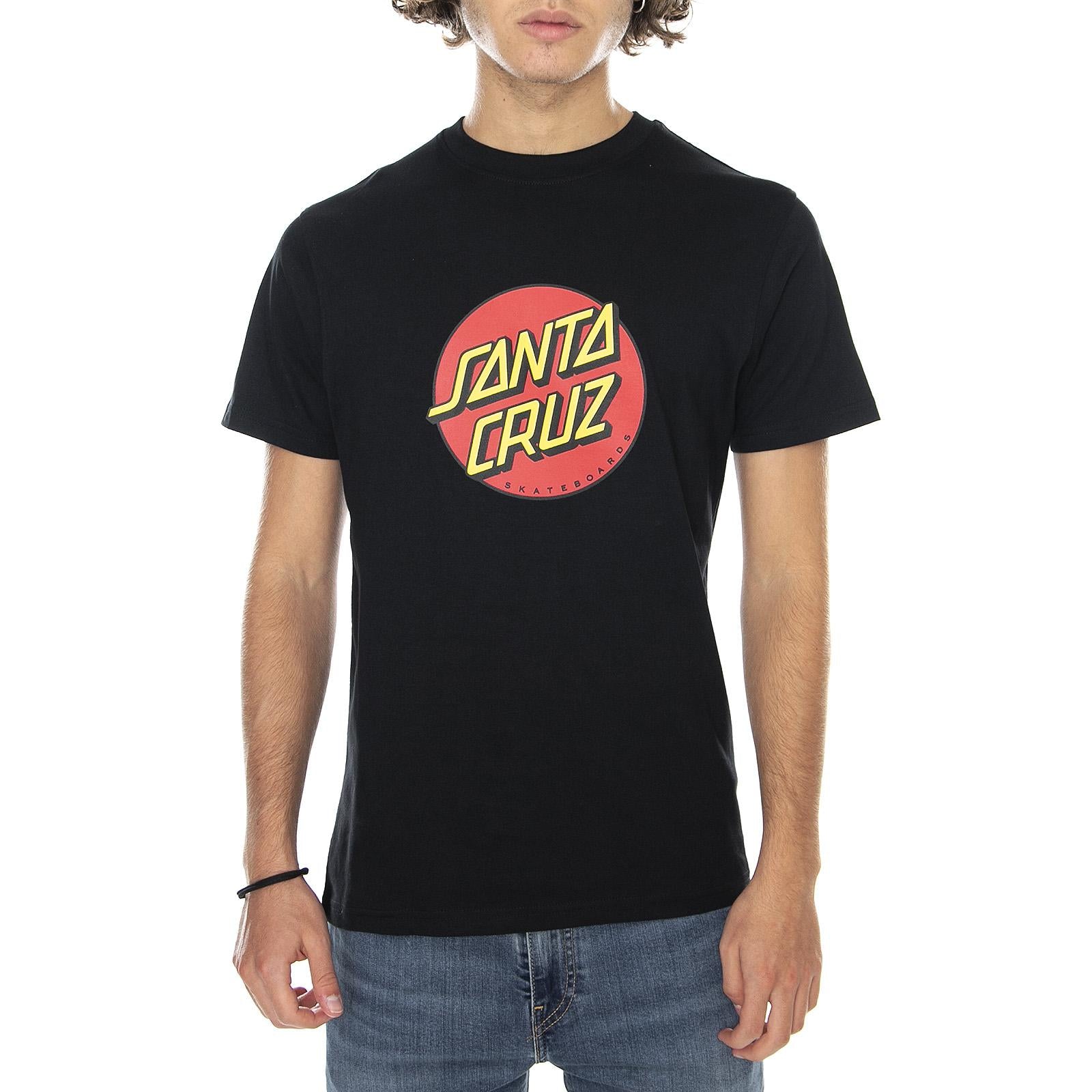  NEW Classic Dot Tee Black  SANTA CRUZ 