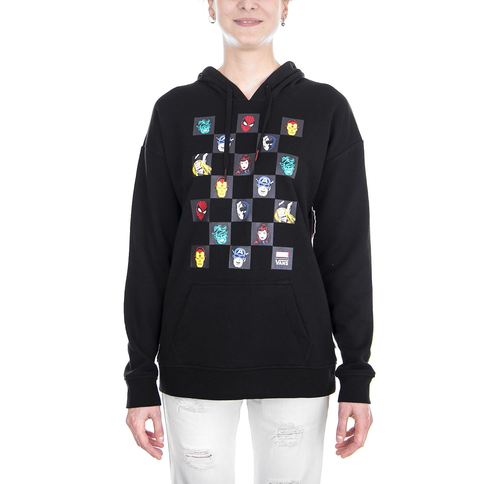 WM AVENGERS CHECK HOODIE Black VA3TA2BLK  VANS 