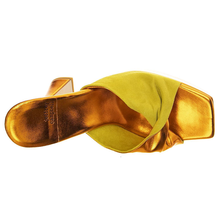 Hollyweird Yellow Kid Suede and Pu - Sandali Donna Arancioni JCSR201L-100-YEL  JEFFREY CAMPBELL 