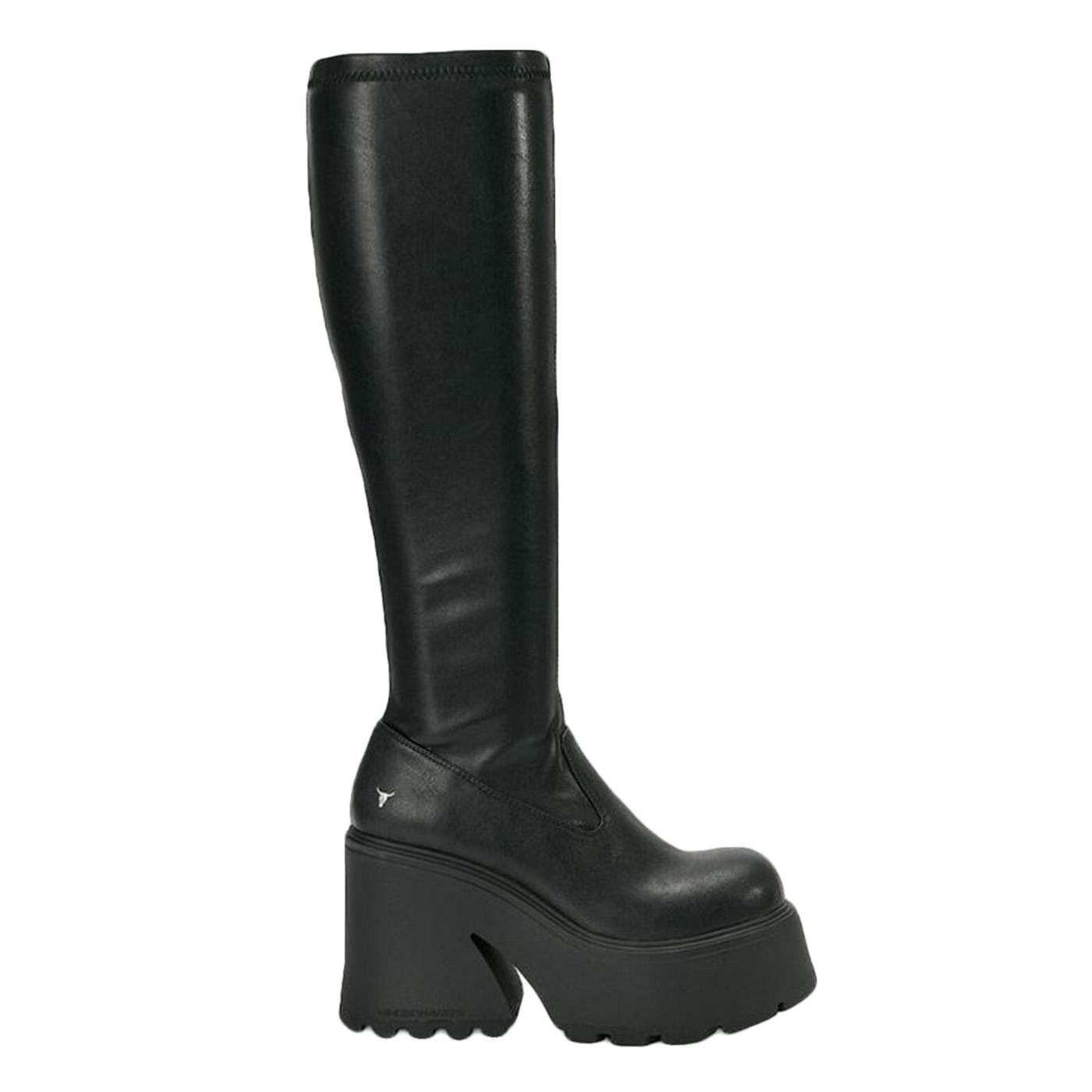 Fuse Black - Stivali Donna Neri FUSE-BLKSTRPU  WINDSOR SMITH 