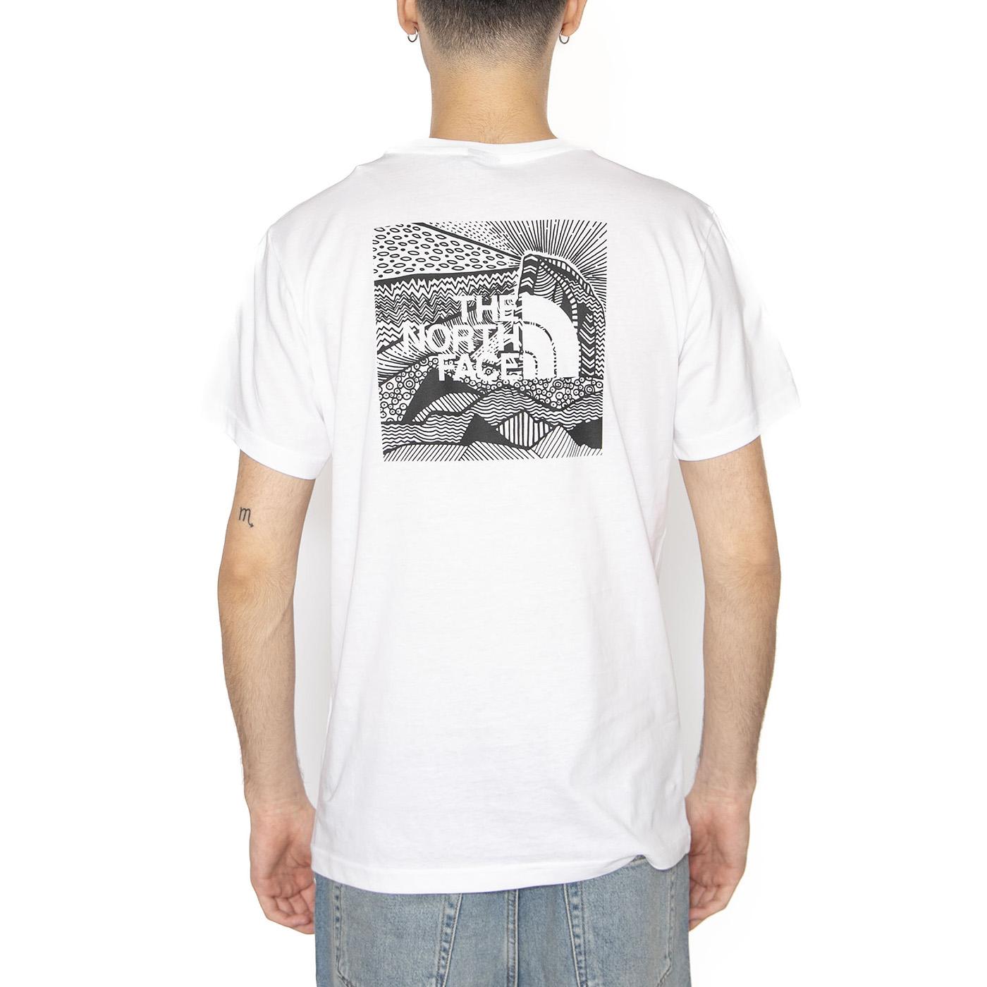 Men's S/S Box Nse Celebration Tee - Maglietta Girocollo Uomo Bianca NF0A87NVFN41  THE NORTH FACE 