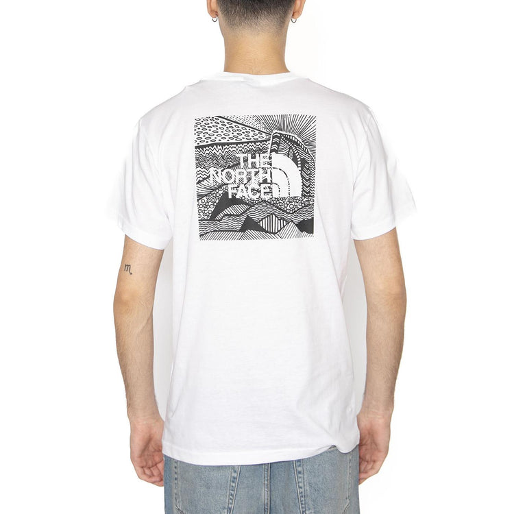 Men's S/S Box Nse Celebration Tee - Maglietta Girocollo Uomo Bianca NF0A87NVFN41  THE NORTH FACE 