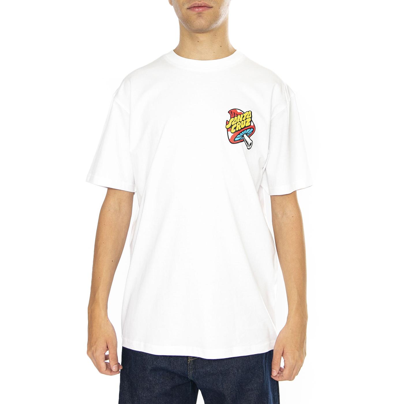 Winkowski 8Baller Comic White - Maglietta Girocollo Uomo Bianca SCA-TEE-11488  SANTA CRUZ 