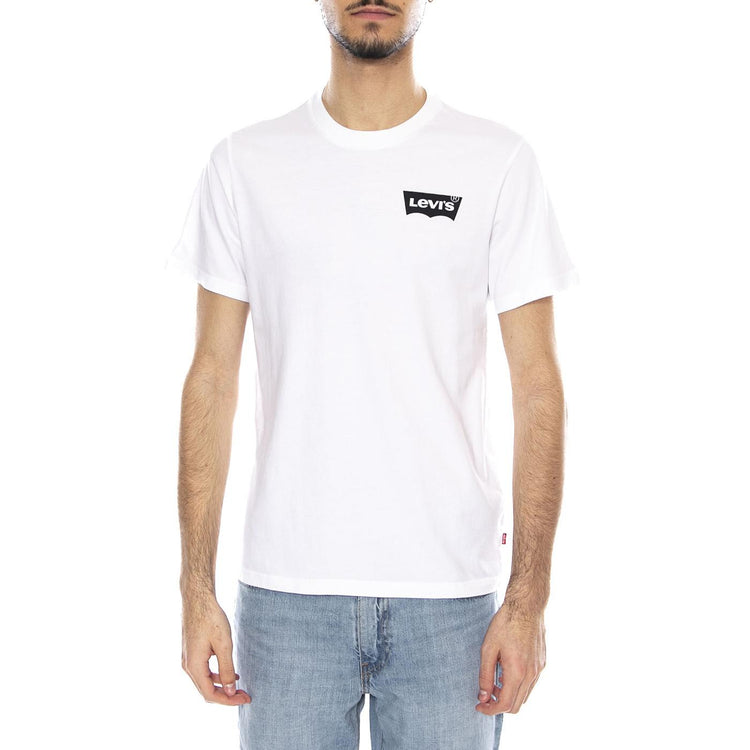 Graphic Crewneck Tee Color BW White + GR White - Maglietta Girocollo Uomo Bianca 22491-1693  LEVIS 