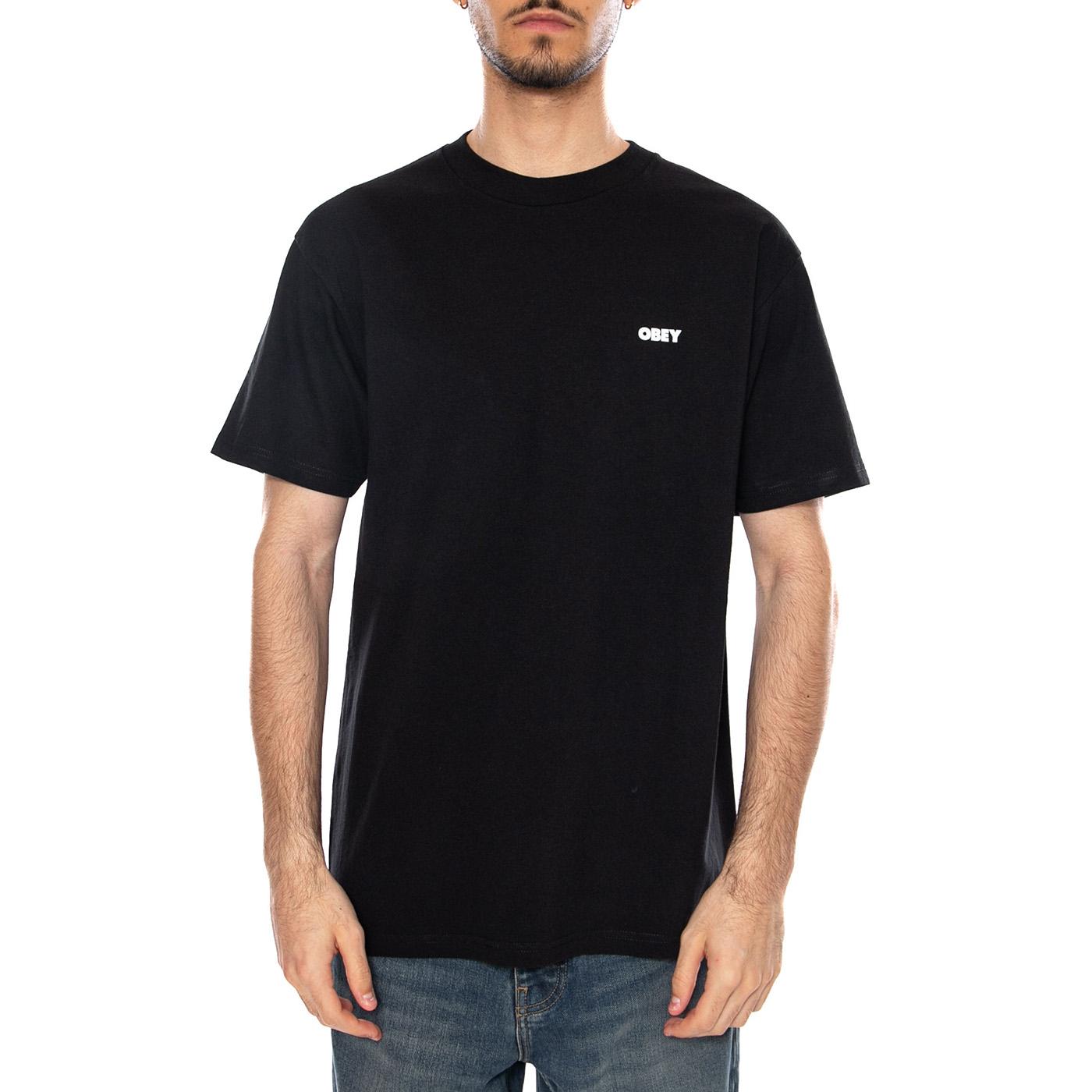 OBEY EXCLAMATION TEE - Maglietta Girocollo Uomo Nera 165264328 BLK OBEY 