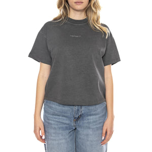 W S/S Benton T-Shirt - Grigia - Maglietta Donna I035528_87_GD . CARHARTT WIP 